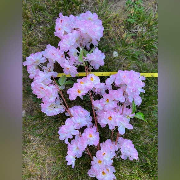 Silk Cherry Blossom Stems, fake flowers, artificial flower, pink cherry blossom - Picture 8 of 9
